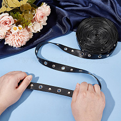 9 Yards Kunstlederband mit platinierten Legierungsösen&nbsp;OCOR-AR0001-65
