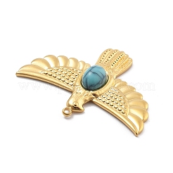 Pendientes de material sintético de color turquesa&nbsp;STAS-R155-053B-G