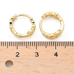 Orecchini a cerchio in ottone a forma di cuore cavo&nbsp;EJEW-Z102-16G