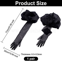Lange Netz-Vollfingerhandschuhe&nbsp;AJEW-WH0504-85
