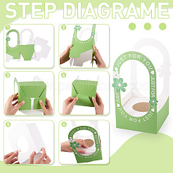 6 ensemble de 3 paniers d'emballage en papier pour fleurs de couleurs différentes&nbsp;CON-TA0001-40