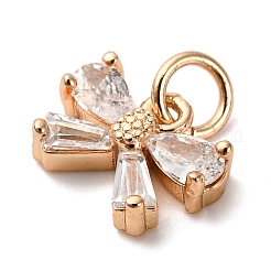 Pendentifs avec zircon cubiques à micro-pavés en laiton&nbsp;KK-D378-08KCG