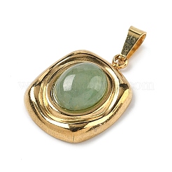 Pendenti avventurina verde naturale&nbsp;STAS-D209-01G-11