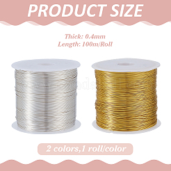 2 Rollen 2 Farben Kupferdraht&nbsp;OCOR-ME0001-29