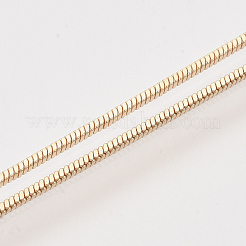 Collar de cadena de serpiente cuadrado de latón&nbsp;MAK-T006-10A-KC
