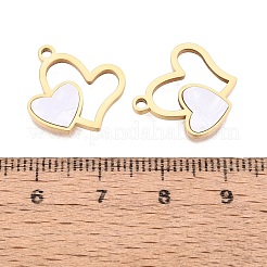 Pendentifs en acier inoxydable 304 émaillés&nbsp;STAS-Q111-04G