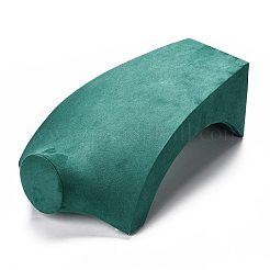 Busto in legno ricoperto da espositori per collane in microfibra&nbsp;NDIS-F003-01D