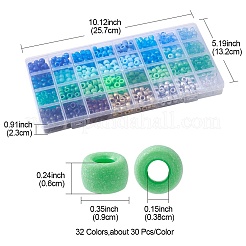 960 Stück 32 transparente und undurchsichtige Kunststoffperlen&nbsp;KY-YW0001-43