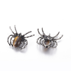 Broche oeil de tigre naturel&nbsp;G-A176-C04-1