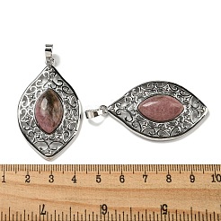 Pendentifs en rhodonite naturelle&nbsp;G-Q158-02J