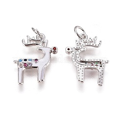 Ottone micro spianare pendenti zirconi&nbsp;ZIRC-I028-11P