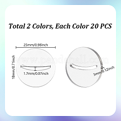 40 Stück 2 Farben Acryl-Kartenhalterständer&nbsp;FIND-GA0006-76B