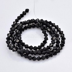 Sfaccettate perle di vetro bicone fili&nbsp;X-EGLA-P017-3mm-04