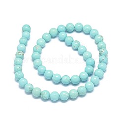 Fili di perline howlite naturale&nbsp;X-G-F604-04-8mm