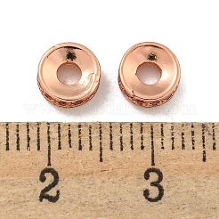Perles d'espacement en laiton et zircone cubique&nbsp;KK-L215-004B-RG01
