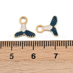 304 Edelstahl-Emaille-Anhänger&nbsp;STAS-G357-02G-01