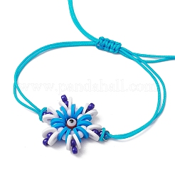 Braccialetti a maglie in nylon regolabili&nbsp;BJEW-MZ00162-02