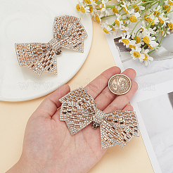 Decoración de zapatos con rhinestone y lazo&nbsp;DIY-WH0430-522A