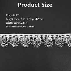 Rubans de dentelle de polyester&nbsp;OCOR-WH0046-78B