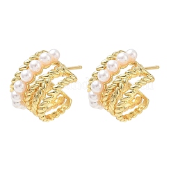 Boucles d'oreilles en laiton pour femmes&nbsp;EJEW-A168-19G