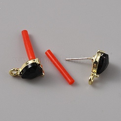 Orecchini del rhinestone della lega&nbsp;FIND-WH0120-25B-02