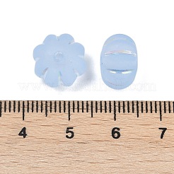 Smerigliato perline acriliche trasparenti&nbsp;X1-OACR-P029-03B-01