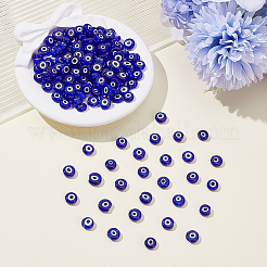 150pcs handgemachte Perlen des bösen Auges Bunte Malerei&nbsp;LAMP-ME0001-17