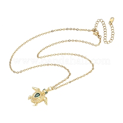 Pendentif tortue de mer en laiton océan&nbsp;NJEW-JN06678
