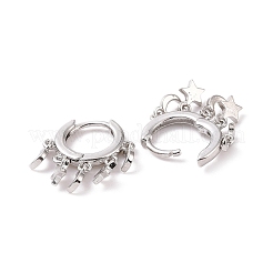Messing huggie Creolen&nbsp;EJEW-K083-44P