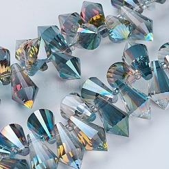 Fili di perle appuntite di vetro&nbsp;GLAA-F080