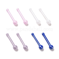 Anelli per osso nasale a sfera rotonda in ceramica ipoallergenica in bioceramica con zirconio&nbsp;AJEW-Z014-03