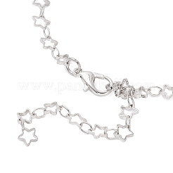 Messing-Armbänder mit Sterngliederkette&nbsp;BJEW-JB12643