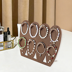 1 ensemble de présentoirs à bijoux en bois à 2 niveaux&nbsp;ODIS-SC0001-14B