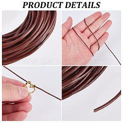 10 cordoncino di cuoio di vacchetta m&nbsp;DIY-CL0001-21D