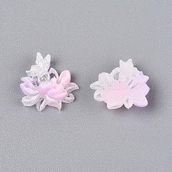 Cabochon in resina fiore luminoso&nbsp;CRES-T025-10C