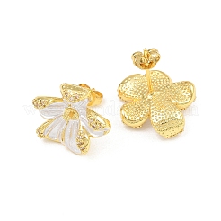 Fornituras de latón micro pave zirconia pendiente del perno prisionero&nbsp;CU-CBAA5EE-04G-04