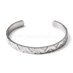 304 Edelstahl-Armreife für Damen und Herren&nbsp;BJEW-H644-05P