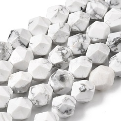 Natürliche Howlith Perlen Stränge&nbsp;G-Z119-A43-03
