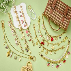 3 stücke 3 arten eisen kette geldbörse dekorative ketten&nbsp;HJEW-SW00192