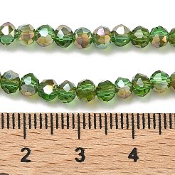 Chapelets de perles en verre électroplaqué&nbsp;LS-EGLA-A034-T4mm-J05