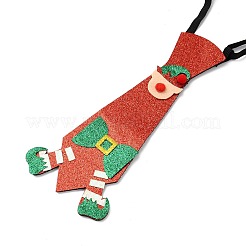Cravate en tissus non tissés sur le thème de Noël&nbsp;AJEW-L092-A06
