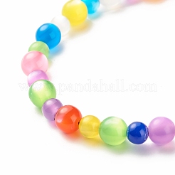 Cinturini mobili con perline di resina rotonde&nbsp;HJEW-JM00583
