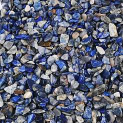 Natürliche Lapislazuli Chip-Perlen&nbsp;G-O103-21