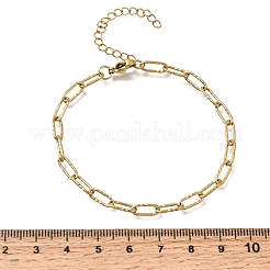 Bracciali a catena testurizzata a graffetta in acciaio inossidabile 304 da 4 mm per uomo e donna&nbsp;SA-CBAB767-13G