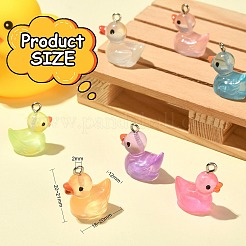35 pièces 7 styles pendentifs en résine transparente lumineuse&nbsp;RESI-CJ0003-49