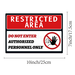 Wasserdichte Warnschild-Aufkleber aus PVC&nbsp;DIY-WH0237-009