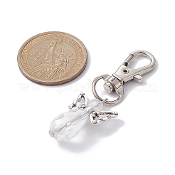 Decorazioni pendenti con perline di vetro angelo&nbsp;HJEW-JM01319-01