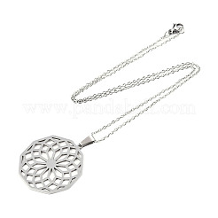 Colliers pendentifs en acier inoxydable 201 anti-ternissement&nbsp;NJEW-S105-JN605-45-1