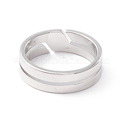 Anlaufgeschützter Fingerring aus 304 Edelstahl&nbsp;LS-RJEW-Z013-01P