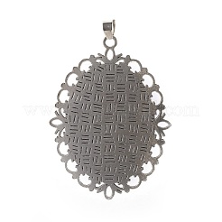 Legierung Glas große Anhänger&nbsp;PALLOY-E498-01AS